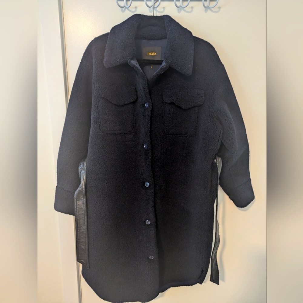 Make Sz36 Gali Faux Fur Overshirt Coat